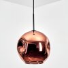 Ripoll Hanglamp, Kogellampje, Hanglamp Koperkleurig, 1-licht