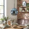 Ripoll Hanglamp, Kogellampje, Hanglamp Blauw, 1-licht