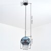 Ripoll Hanglamp, Kogellampje, Hanglamp Blauw, 1-licht