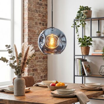 Ripoll Hanglamp, Kogellampje, Hanglamp Blauw, 1-licht