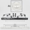 Koyoto Hanglamp, Kogellampje, Hanglamp Duidelijk, 4-lichts