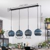 Koyoto Hanglamp, Kogellampje, Hanglamp Blauw, 4-lichts