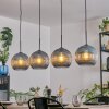 Koyoto Hanglamp, Kogellampje, Hanglamp Blauw, 4-lichts