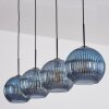 Koyoto Hanglamp, Kogellampje, Hanglamp Blauw, 4-lichts