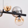 Chehalis Hanglamp, Kogellampje, Hanglamp Amber, Duidelijk, Rookkleurig, 8-lichts