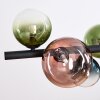 Chehalis Hanglamp, Kogellampje, Hanglamp Blauw, Groen, Duidelijk, Koperkleurig, 8-lichts
