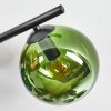 Gastor Plafondlamp, Kogellampje Blauw, Groen, Koperkleurig, 4-lichts