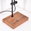 Gaven bankierslamp, Bureaulamp, Tafellamp houtlook, Zwart, 1-licht