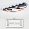 Macos Plafondlamp LED Zwart, 1-licht