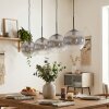 Koyoto Hanglamp, Kogellampje, Hanglamp Duidelijk, Rookkleurig, 4-lichts