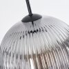 Koyoto Hanglamp, Kogellampje, Hanglamp Duidelijk, Rookkleurig, 4-lichts