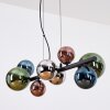 Chehalis Hanglamp, Kogellampje, Hanglamp Blauw, Chroom, Groen, Koperkleurig, Rookkleurig, 8-lichts