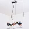 Chehalis Hanglamp, Kogellampje, Hanglamp Blauw, Groen, Duidelijk, Koperkleurig, 8-lichts
