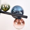 Chehalis Hanglamp, Kogellampje, Hanglamp Blauw, Groen, Duidelijk, Koperkleurig, 8-lichts
