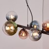 Chehalis Hanglamp, Kogellampje, Hanglamp Blauw, Groen, Duidelijk, Koperkleurig, 8-lichts