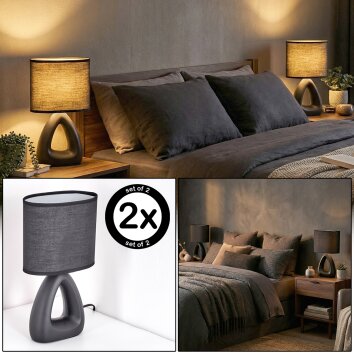 Garin Tafellamp Zwart, 1-licht