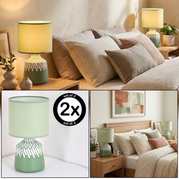 Mirvel Tafellamp Groen, Wit, 1-licht