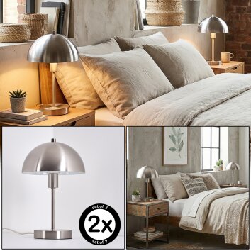 Veltri Tafellamp Nikkel mat, 1-licht