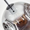 Ripoll Hanglamp, Kogellampje, Hanglamp Rookkleurig, 1-licht