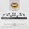 Koyoto Hanglamp, Kogellampje, Hanglamp Goud, Duidelijk, 4-lichts