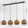 Koyoto Hanglamp, Kogellampje, Hanglamp Goud, 4-lichts