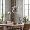 Ripoll Hanglamp, Kogellampje, Hanglamp Chroom, Duidelijk, Rookkleurig, 1-licht