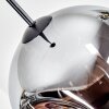 Ripoll Hanglamp, Kogellampje, Hanglamp Chroom, Duidelijk, Rookkleurig, 1-licht