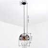 Ripoll Hanglamp, Kogellampje, Hanglamp Duidelijk, Rookkleurig, 1-licht