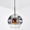 Ripoll Hanglamp, Kogellampje, Hanglamp Duidelijk, Rookkleurig, 1-licht