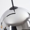 Koyoto Hanglamp, Kogellampje, Hanglamp Amber, Duidelijk, Rookkleurig, 3-lichts