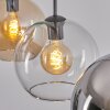 Koyoto Hanglamp, Kogellampje, Hanglamp Amber, Duidelijk, Rookkleurig, 3-lichts