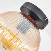 Koyoto Plafondlamp, Kogellampje 20 cm Amber, Duidelijk, 1-licht