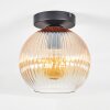 Koyoto Plafondlamp, Kogellampje 20 cm Amber, Duidelijk, 1-licht