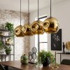 Ripoll Hanglamp, Kogellampje, Hanglamp Goud, 4-lichts