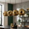 Ripoll Hanglamp, Kogellampje, Hanglamp Goud, 4-lichts