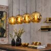 Ripoll Hanglamp, Kogellampje, Hanglamp Goud, 4-lichts