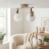 Lumox Plafondlamp, Plafondspot Beige, Zwart, 2-lichts
