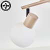 Lumox Plafondlamp, Plafondspot Beige, Zwart, 2-lichts