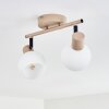 Lumox Plafondlamp, Plafondspot Beige, Zwart, 2-lichts