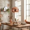 Ripoll Hanglamp, Kogellampje, Hanglamp Duidelijk, Koperkleurig, 1-licht