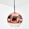 Ripoll Hanglamp, Kogellampje, Hanglamp Duidelijk, Koperkleurig, 1-licht