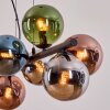 Gastor Hanglamp, Kogellampje, Hanglamp Blauw, Chroom, Groen, Koperkleurig, Rookkleurig, 8-lichts
