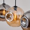 Ripoll Hanglamp, Kogellampje, Hanglamp Amber, Rookkleurig, 4-lichts