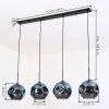 Ripoll Hanglamp, Kogellampje, Hanglamp Blauw, 4-lichts