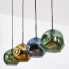 Ripoll Hanglamp, Kogellampje, Hanglamp Blauw, Goud, Groen, 4-lichts