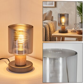 Mador Tafellamp Natuurlijke kleuren, Zwart, 1-licht