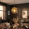 Ripoll Hanglamp, Kogellampje, Hanglamp Goud, Duidelijk, 1-licht