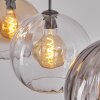 Koyoto Hanglamp, Kogellampje, Hanglamp 30 cm Amber, Duidelijk, Rookkleurig, 3-lichts