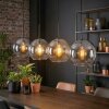 Koyoto Hanglamp, Kogellampje, Hanglamp Amber, Duidelijk, Rookkleurig, 4-lichts
