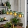 Koyoto Hanglamp, Kogellampje, Hanglamp Groen, Duidelijk, 4-lichts